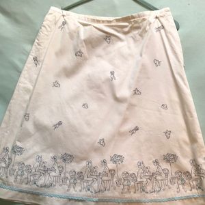 Embroidered summer skirt